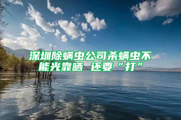 深圳除螨虫公司杀螨虫不能光靠晒 还要“打”