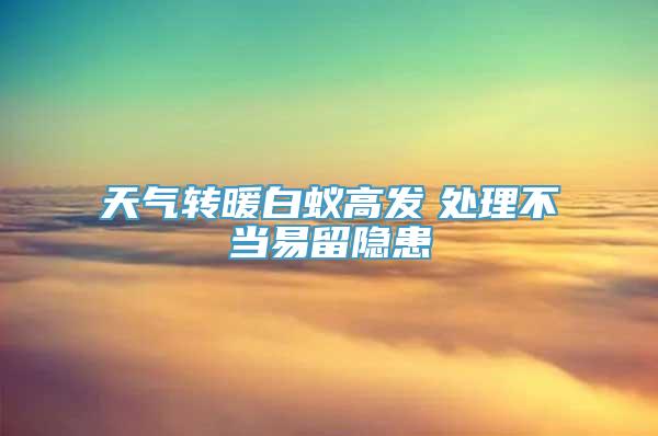 天气转暖白蚁高发　处理不当易留隐患