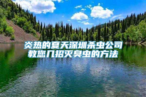 炎热的夏天深圳杀虫公司教您几招灭臭虫的方法