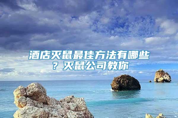 酒店灭鼠最佳方法有哪些？灭鼠公司教你