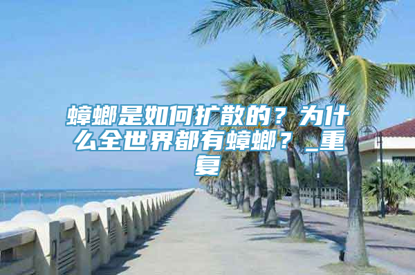 蟑螂是如何扩散的？为什么全世界都有蟑螂？_重复