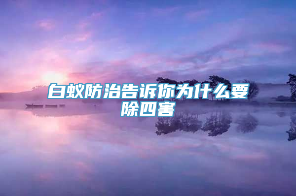 白蚁防治告诉你为什么要除四害